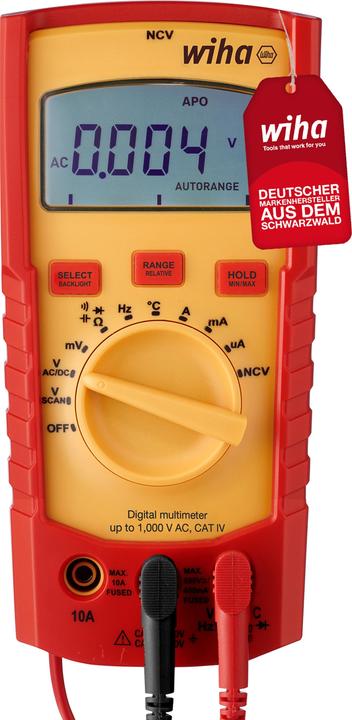 Produktbild Wiha Digitales Multimeter (CAT IV 600V, CAT III)