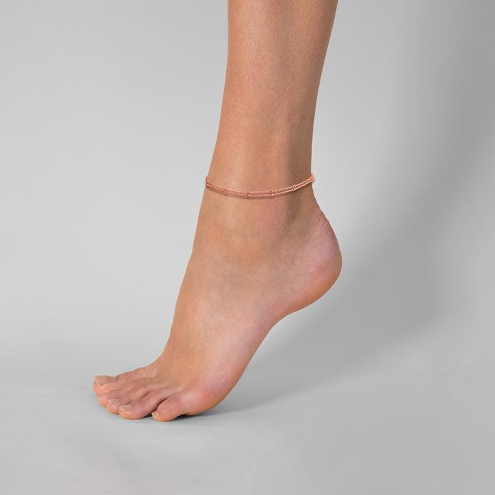 Immagine prodotto Glanzstücke München Catena da donna in argento rosa 22,0 cm + 3,0 cm di estensione - 23942 (Argento 925, 22 cm)