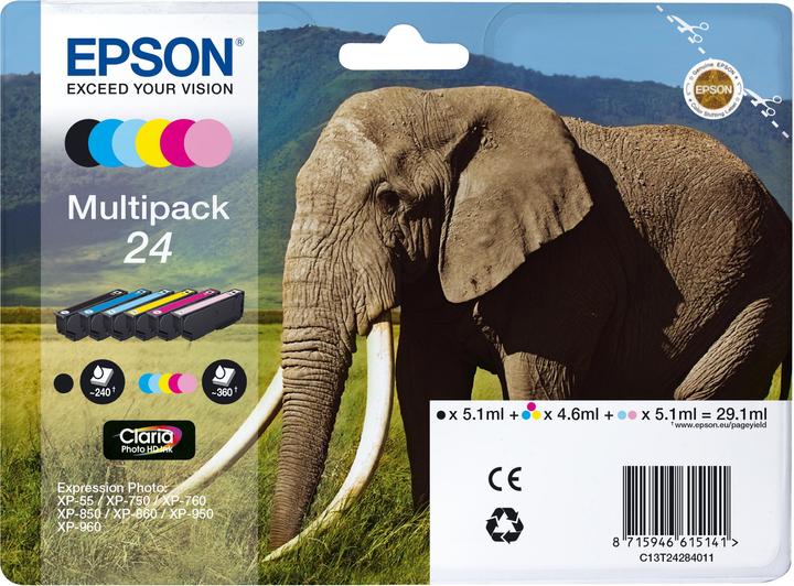 Produktbild Epson T24 MULTIPACK (C, Y, BK, LC, LM)