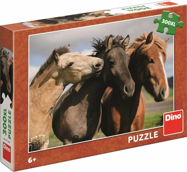 Actual product image Dino Puzzle Colourful Horses XXL 300 pieces (300 pieces)