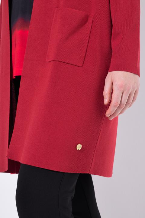 Actual product image Ulla Popken Long Pocket Open Front Cardigan Sweater (50, 52)