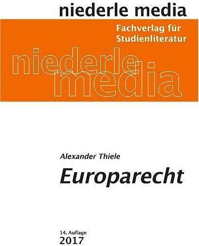Produktbild Europarecht (Deutsch, Alexander Thiele, 2022)