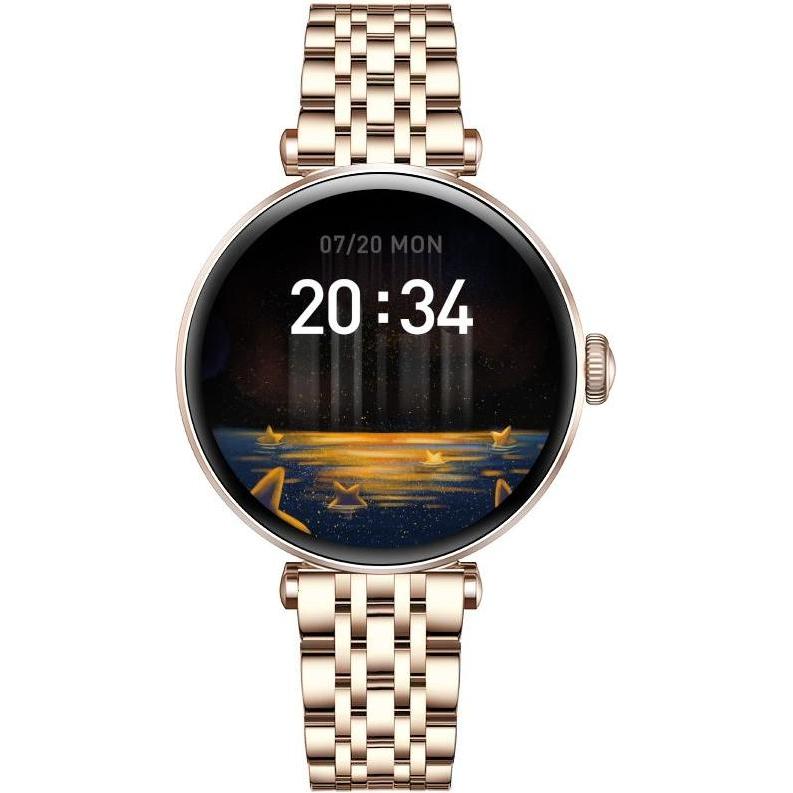 Gravity Smartwatch Smartwatch Różowe Złoto Czarny 2 Paski GT26-6, Smartwatch