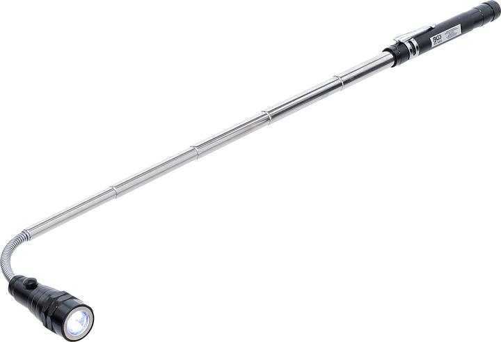 Actual product image BGS Extendable LED Flashlight with Magnetic Pick Up Tool "2-IN-1"