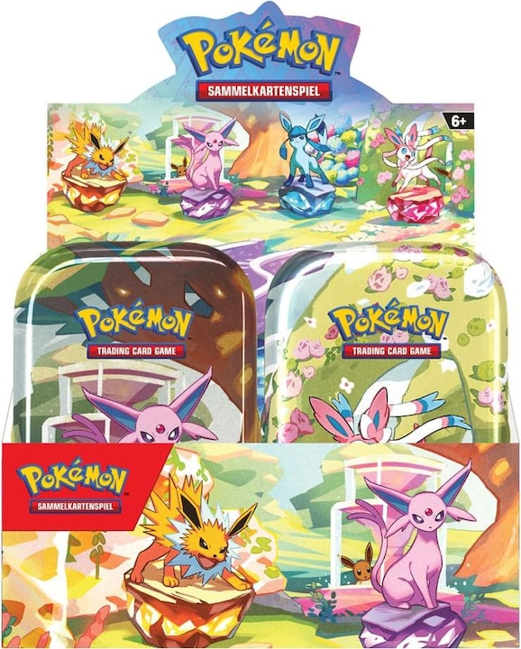 Actual product image Pokémon Prismatic Evolutions (German, Tin)