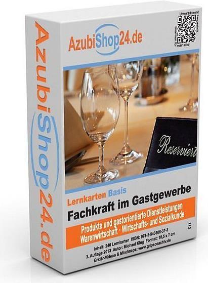 Produktbild AzubiShop24.de Basis-Lernkarten Fachkraft im Gastgewerbe (Deutsch, Michael Klug, Michaela Rung-Kraus, 2024)