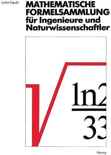 Produktbild Mathematische Formelsammlung (Deutsch, Lothar Papula, 1990)