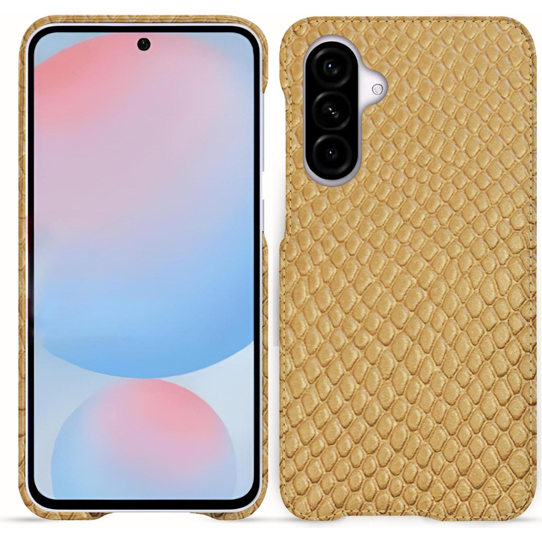 Noreve Lederschutzhülle (Samsung Galaxy A55), Smartphone Hülle, Beige