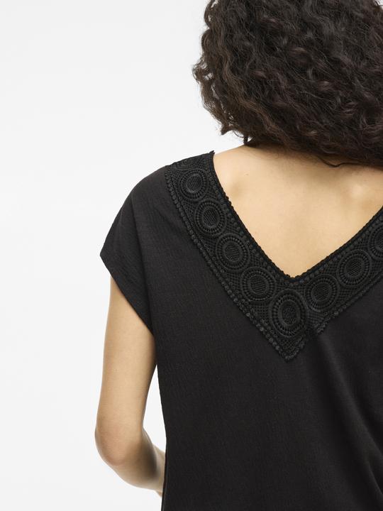 Produktbild Vila V-Ausschnitt Oberteil mit angeschnittenen Ärmeln (L)