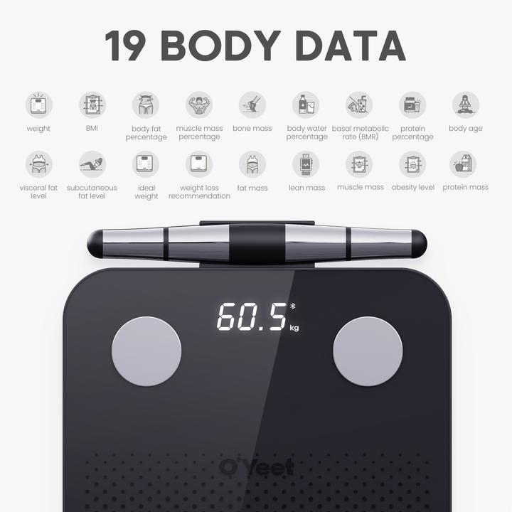 Actual product image OYeet O'Yeet BS-OY03 smart body composition monitor (180 kg)