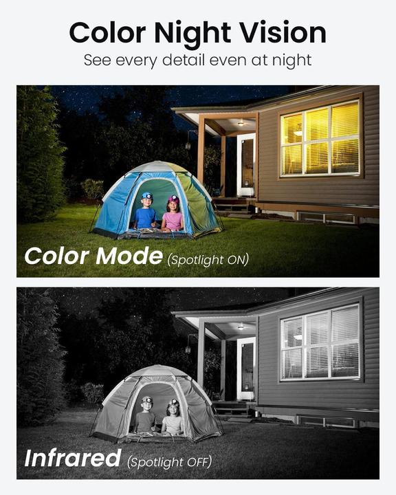 Immagine prodotto Dekco Telecamera di sorveglianza per esterni, IP66, bianco (2304 x 1296 Pixels)