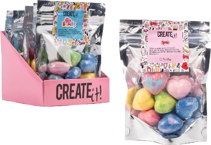 Produktbild Create It! Badebomben Herzen 7er-Pack