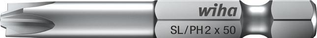 Actual product image Wiha Bit Professional PlusMinus/Phillips 1/4" (32687) SL/PH2 x 90 mm (1/4")
