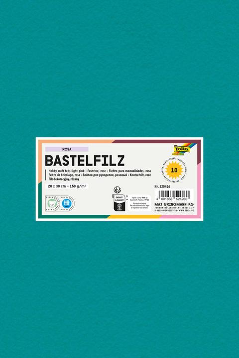 Produktbild Folia Bastelfilz, (B)200 x (H)300 mm, 150 g/qm, pazifik