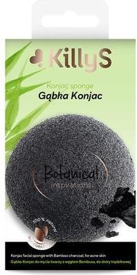 Produktbild KillyS Botanical Inspirations Konjac Face Wash Sponge with Bamboo Charcoal for Acne Skin (Reinigungstücher Gesicht)