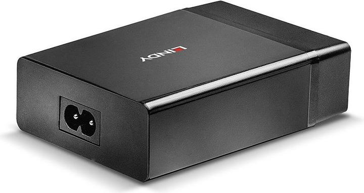 Produktbild Lindy 73329 Ladegerät für Mobilgeräte Indoor Schwarz (72 W, 1 Port)