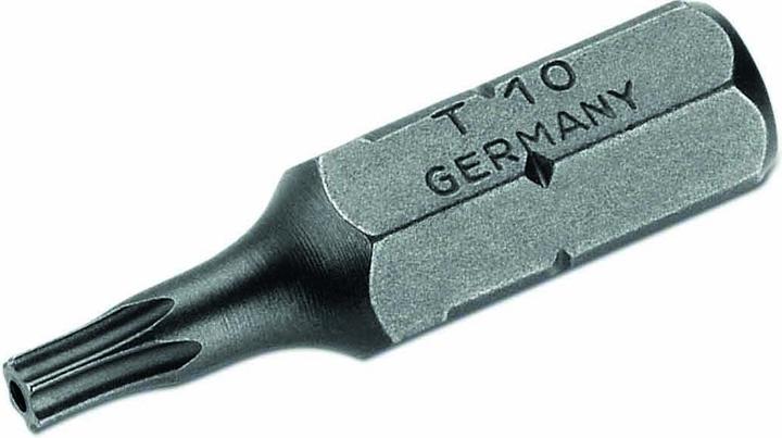 Produktbild Cimco Standard, Einzelbits für TORX-Schrauben mit Bohrung T10, Länge 25 mm (10)