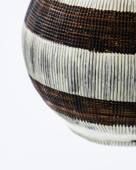 Actual product image House Doctor Tealight holder, HDStripe, Silver finishBrown