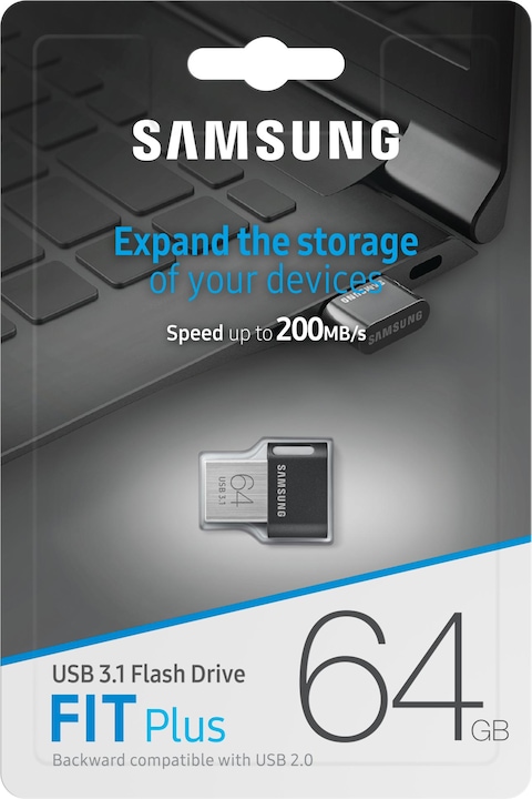 Actual product image Samsung Fit Plus (64 GB, USB-A, USB 3.1)