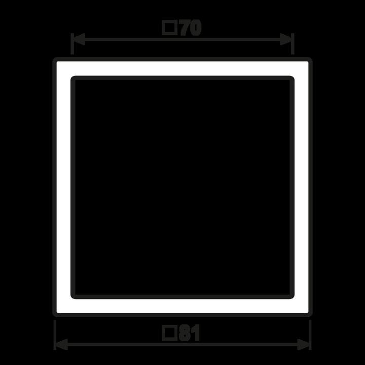 Actual product image JUNG Frame 1f ms lac LS / LS ZERO Kst LSZME981BFC