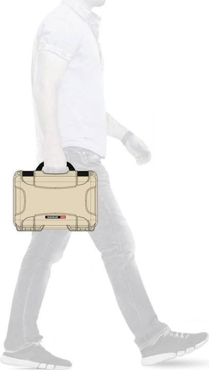 Actual product image Nanuk Plastic case 909 - with foam sand (Photo case, 4.80 l)