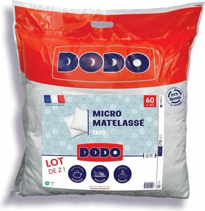 Dodo Kissen Weiss 60 x 60 cm (2 Stück) (60 x 60 cm)