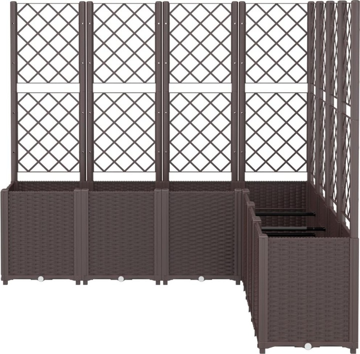 Actual product image VidaXL Planter with trellis PP
