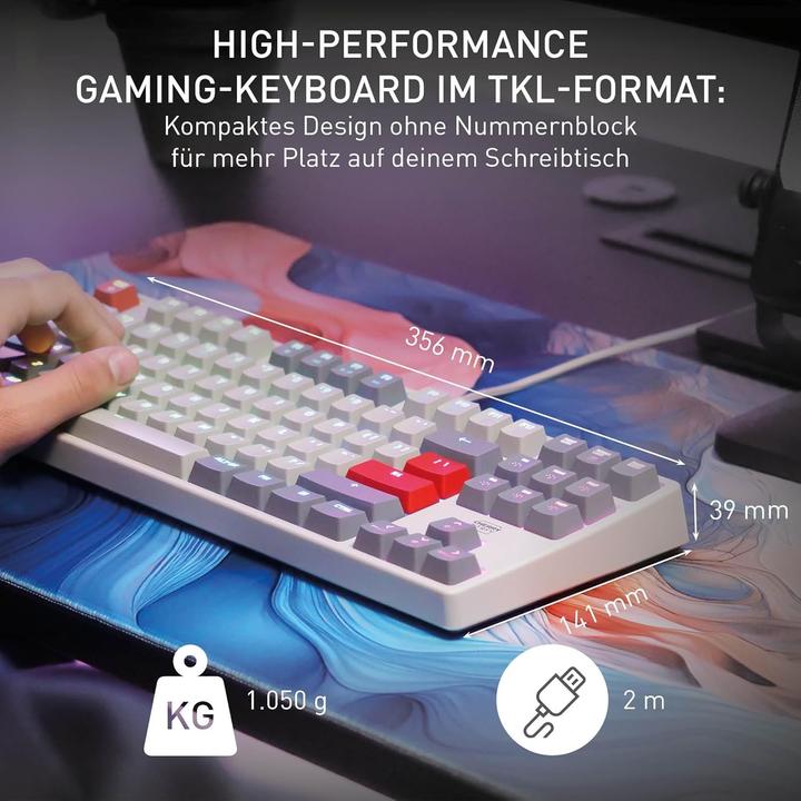 Image du produit CHERRY Clavier XTRFY K4V2 TKL, rétro (FR, Filaire)