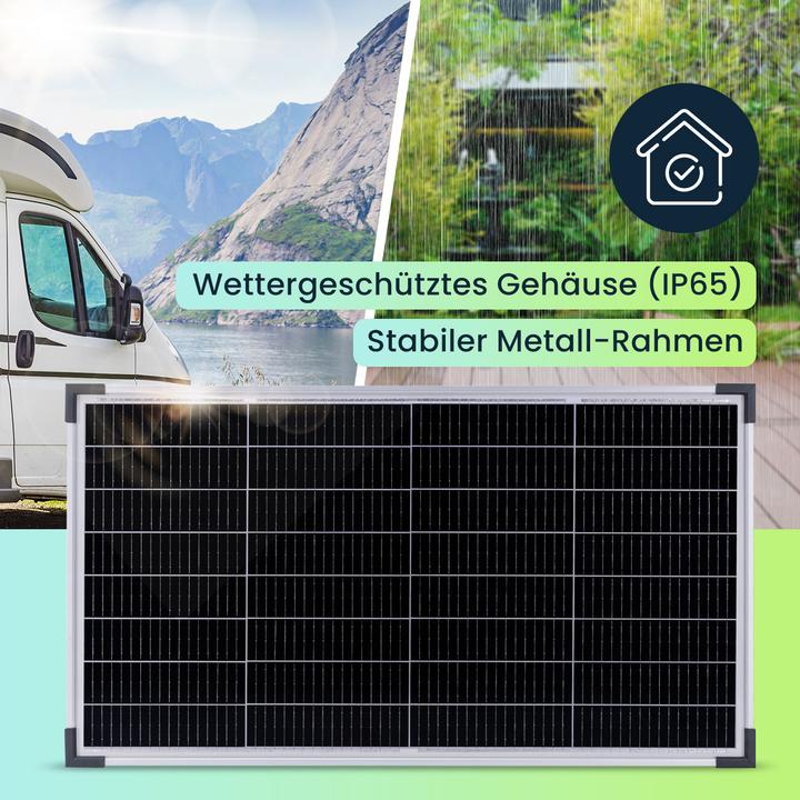 Produktbild Casativo Mobiles Solarpanel mit monokristallinen Zellen, 60 Watt, IP60 Watt, IP65 (60 W, 4.12 kg)