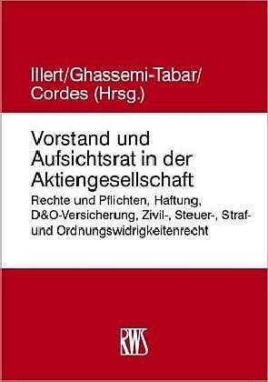 Produktbild Vorstand und Aufsichtsrat in der Aktiengesellschaft (Deutsch, 2018)