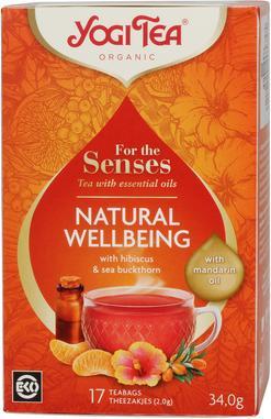 Produktbild Yogi Tea Tee für die Sinne für Brunnen mit Mandarinöl (für das natürliche Wohlbefinden) Bio (17 x 2 g) 34 g - (34 g)