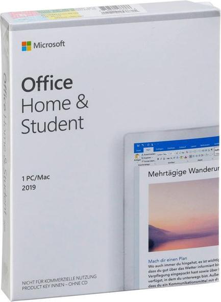 Actual product image Microsoft Office Home & Student 2019 German (1 User, unlimited)