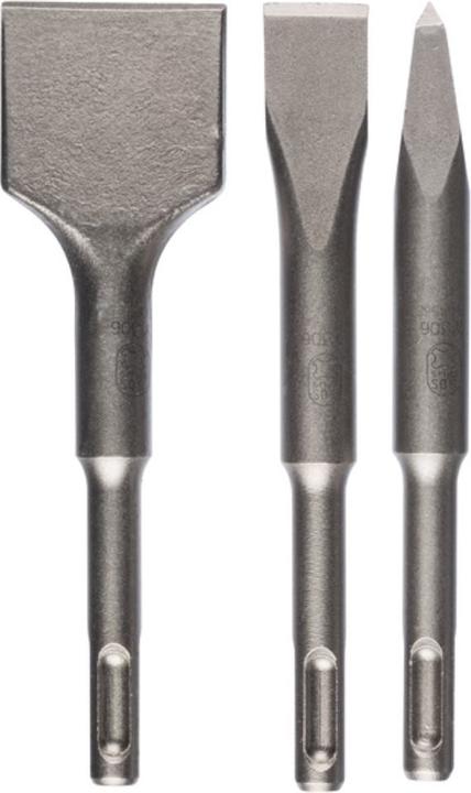 Bosch Professional Zubehör 3-tlg. Kurzmeisselset, SDS plus, 0/20/40 mm (40 mm)