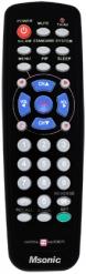 Actual product image Msonic MBC415K Remote Control IR Wireless TV Push Buttons (Universal remote control, Miracast)