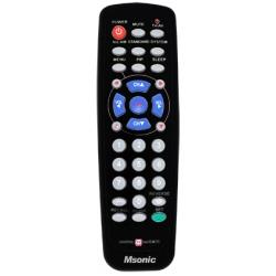 Msonic MBC415K Fernbedienung IR Wireless TV Drucktasten (Universal Fernbedienung, Miracast), Fernbedienung, Schwarz