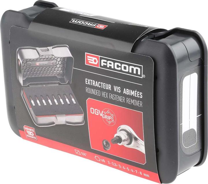 Actual product image Facom Hexagon insert bit set 1/4" 8-piece, 2...8 mm (8 mm)