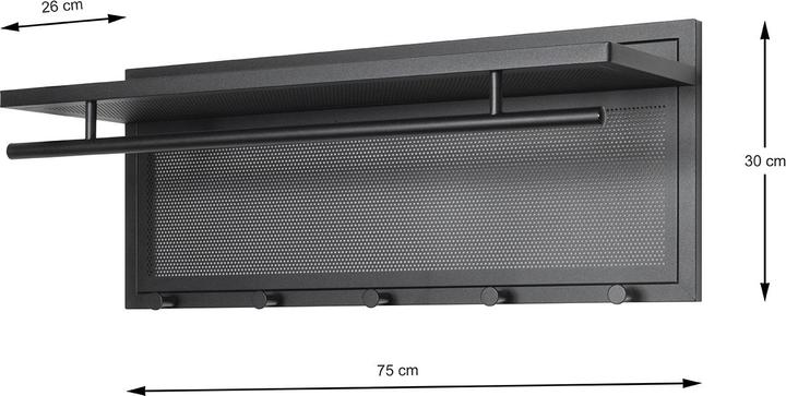 Productafbeelding HAKU Möbel Wandgarderobe