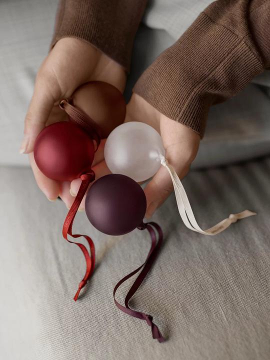 Image du produit Blomus JUHLA Weihnachtsschmuck M smoke/coffee/clear 5cm 6tlg (6 x)