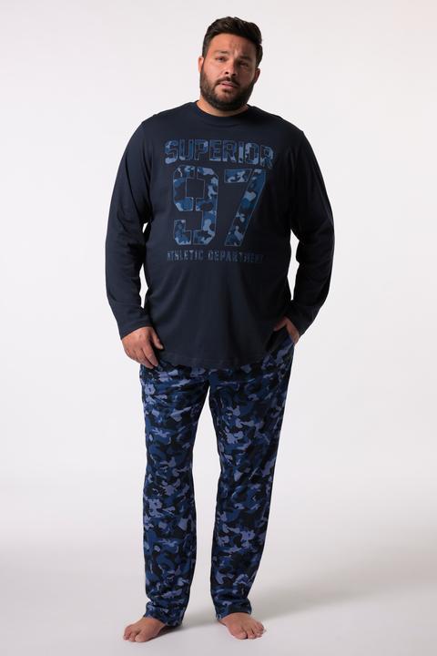 Produktbild Men+ Schlafanzug, Zweiteiler, Langarmshirt, Camouflage-Hose, Modern Fit (XL)