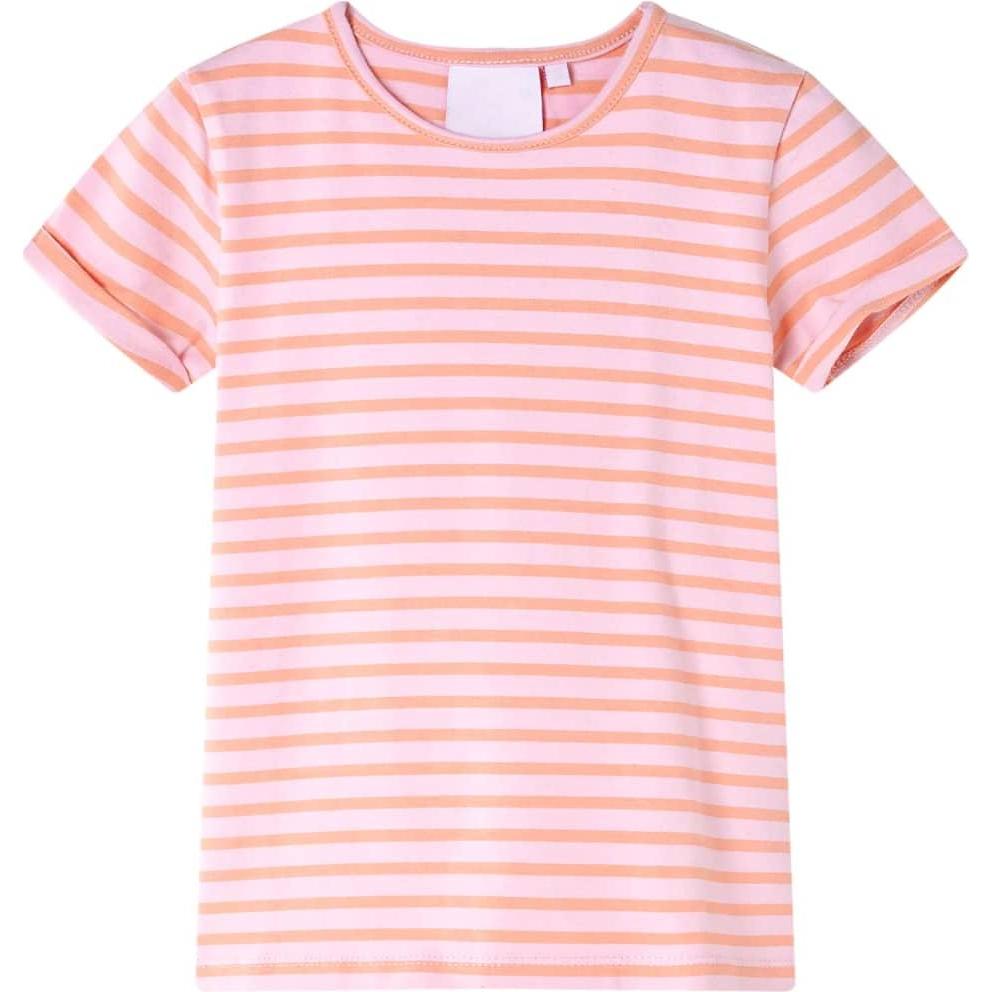 VidaXL, Jungen, Shirt, Kinder-T-Shirt Rosa 128,Material: 95 % Baumwolle. 5, Rosa, (128)