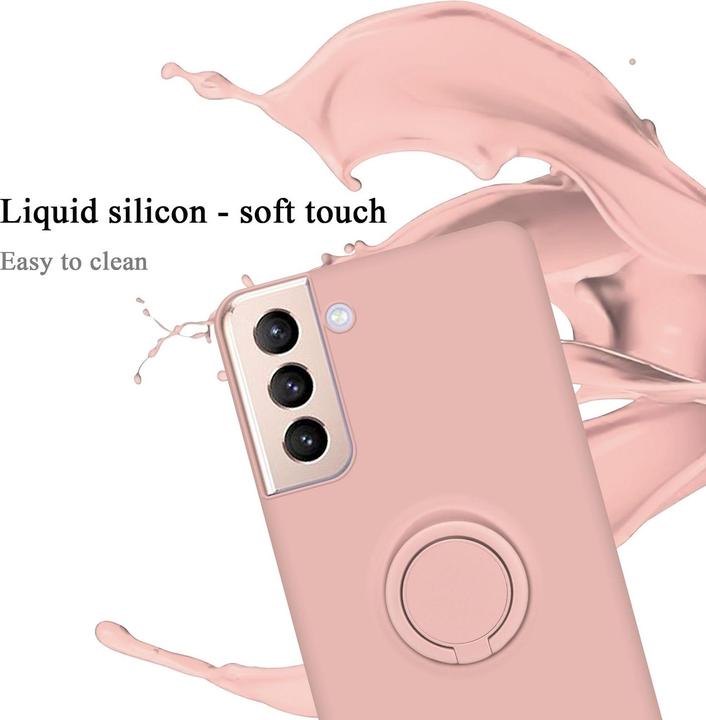 Produktbild Cadorabo HülleTPU im Liquid Schutz Case Silikon Design mit Ring (Samsung Galaxy S24+)