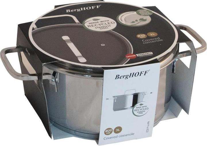 Productafbeelding BergHoff Leo Kookpot 20 cm 1315079 (Steelpan, Roestvrij staal, 20 x 14.40 cm)