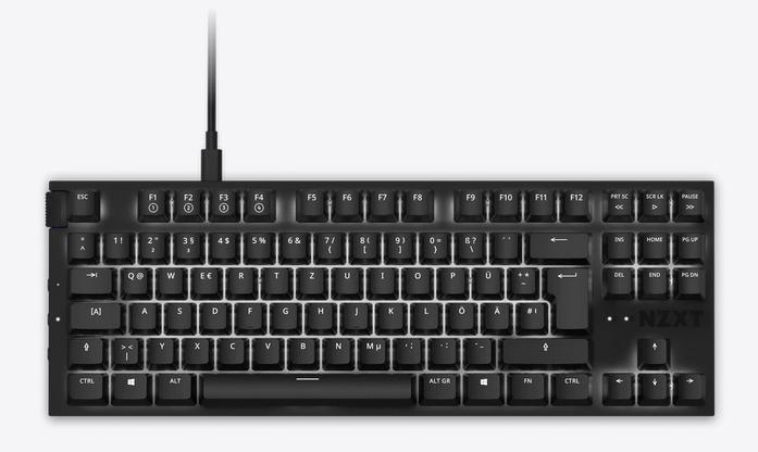 Produktbild NZXT FUNCTION TENKEYLESS bk- KB-1TKDE-BR (DE, Kabelgebunden)