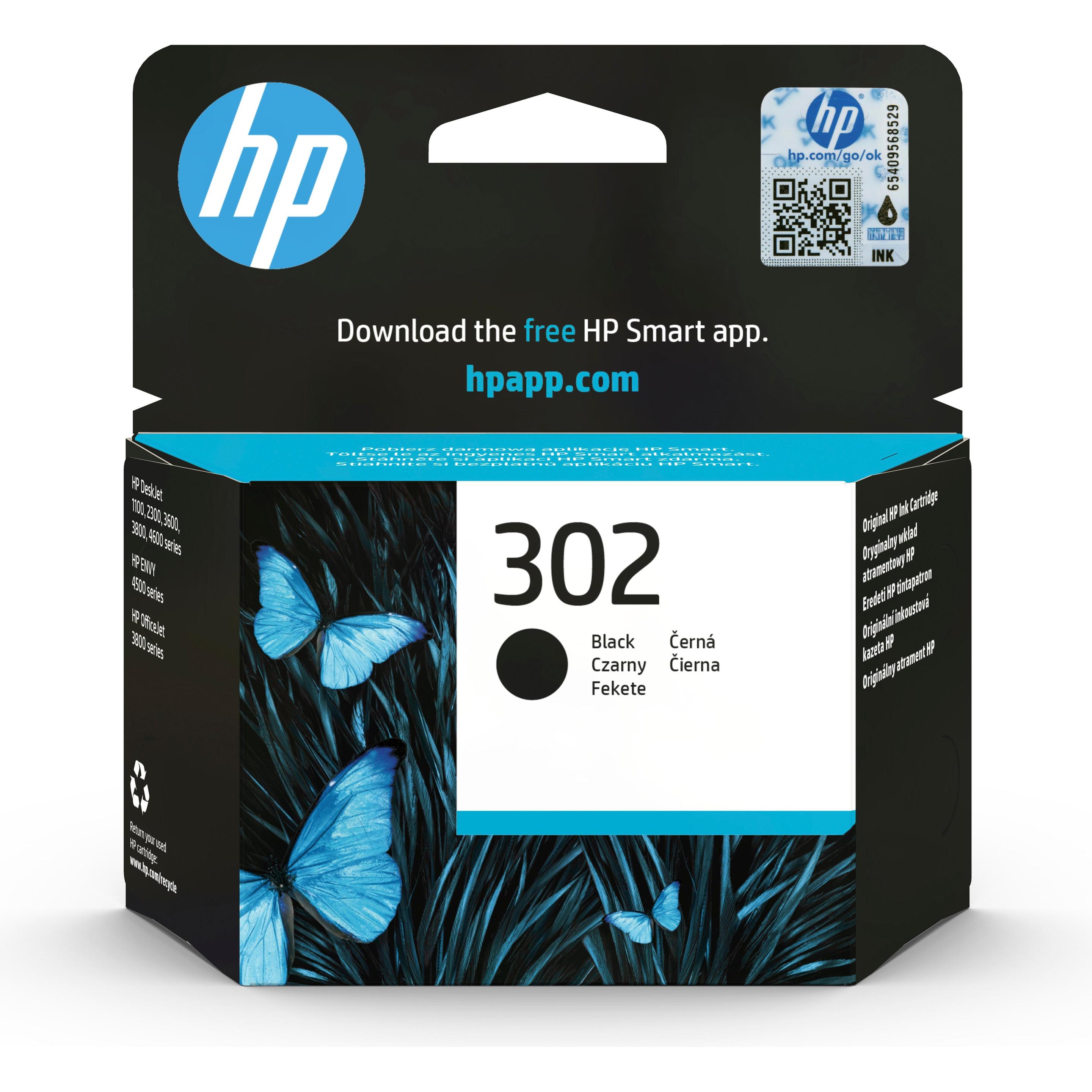 HP, Druckerpatrone, 302 (BK)