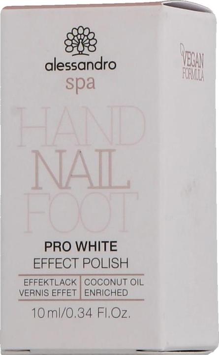 Produktbild Alessandro Spa - Pro White Nail Effect Polish (Transparent, Gel-Effekt Nagellack)
