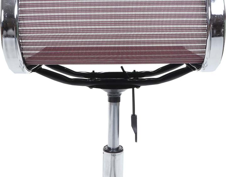 Immagine prodotto Mendler Sedia da ufficio HWC-K53, rivestimento in tessuto/tessuto a rete - rosso vino