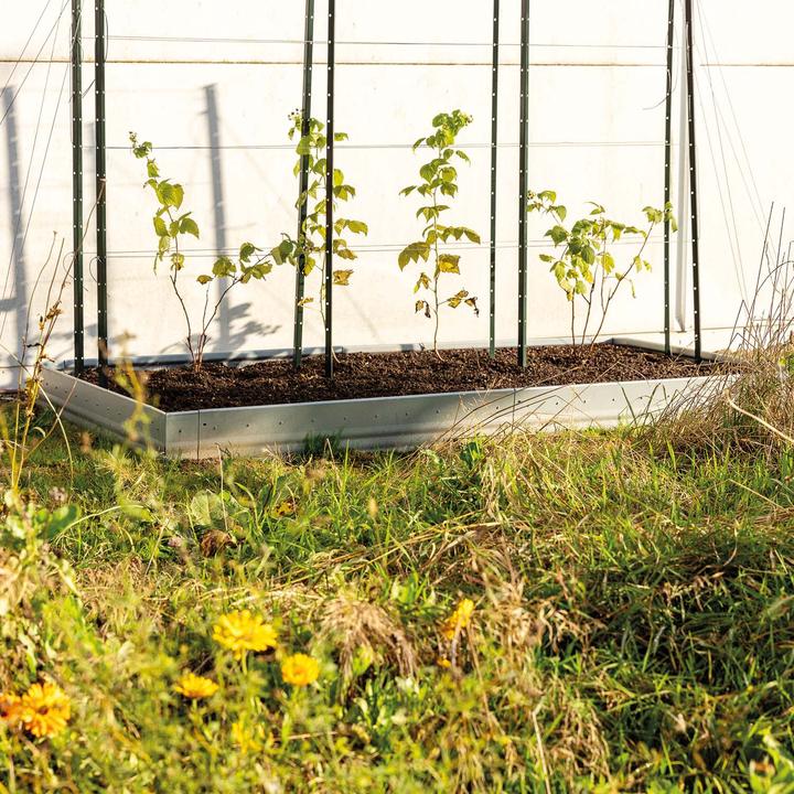 Actual product image Bellissa Bed edging Pro 13 L 103 x W 1 x H 13 cm, 1 mm galvanised steel (103 cm)