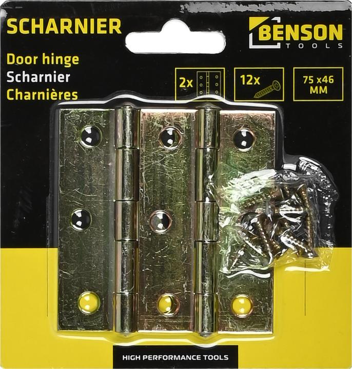 Actual product image Benson Door hinge 75 x 46 mm 2 pcs