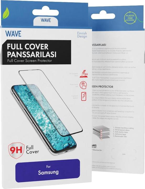 Wave Cover completa -panssarilasi, Samsung Galaxy A14 / A14, musta kehys (1 Pezzo/i, Samsung Galaxy A14 5G, Samsung Galaxy A14)