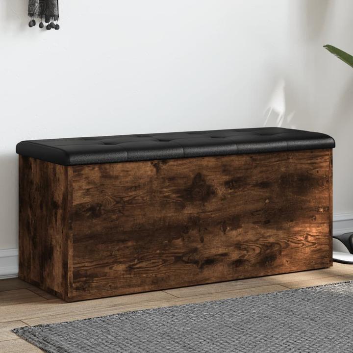Immagine prodotto VidaXL Panca con contenitore in rovere fumé 102x42x45 cm (102 cm)